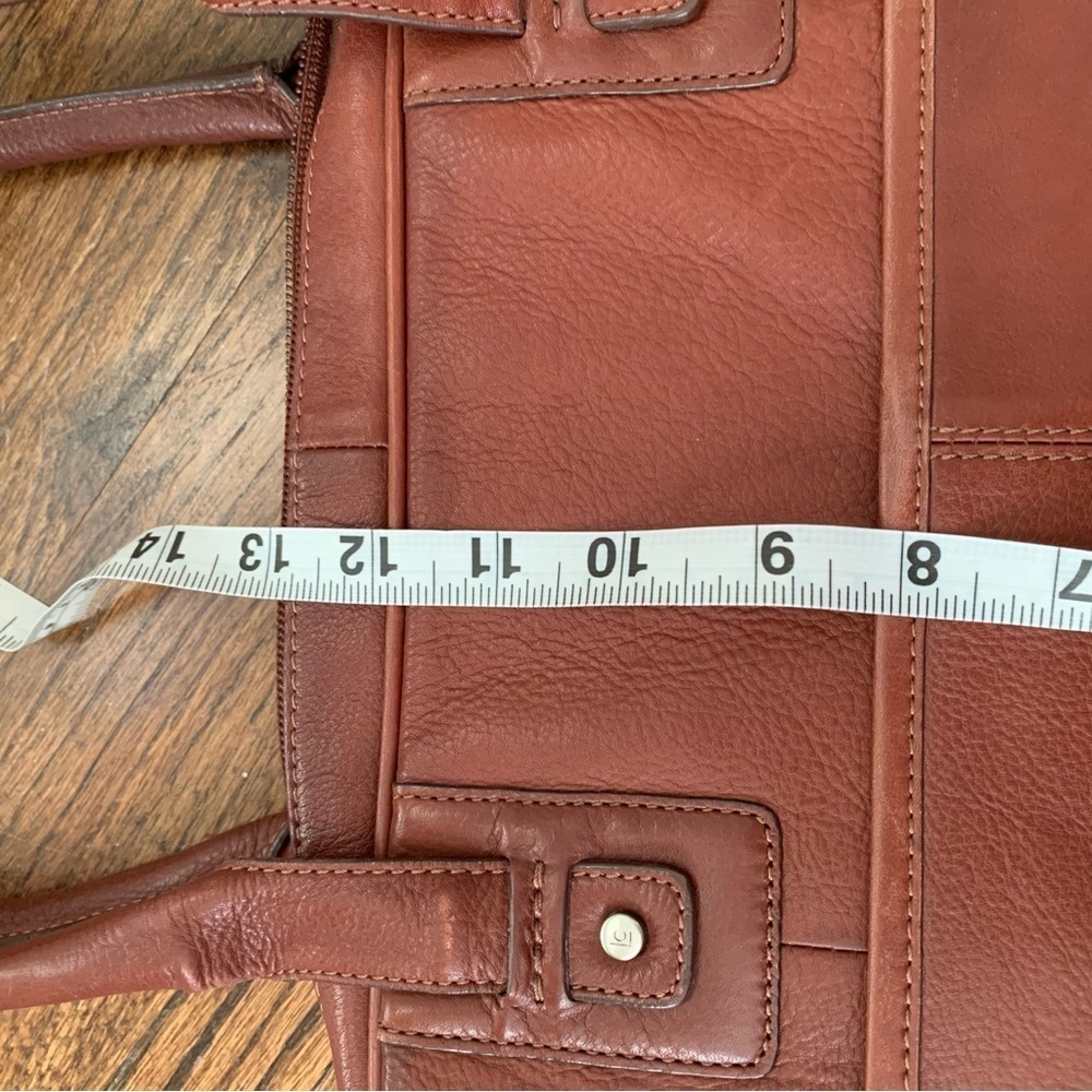 Liz Claiborne Brown Leather Laptop Briefcase Computer Bag - Picture 7 of 16